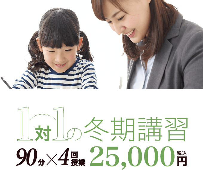 1対1体の冬期講習