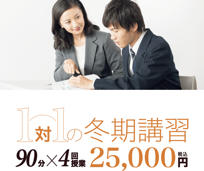 1対1体の冬期講習