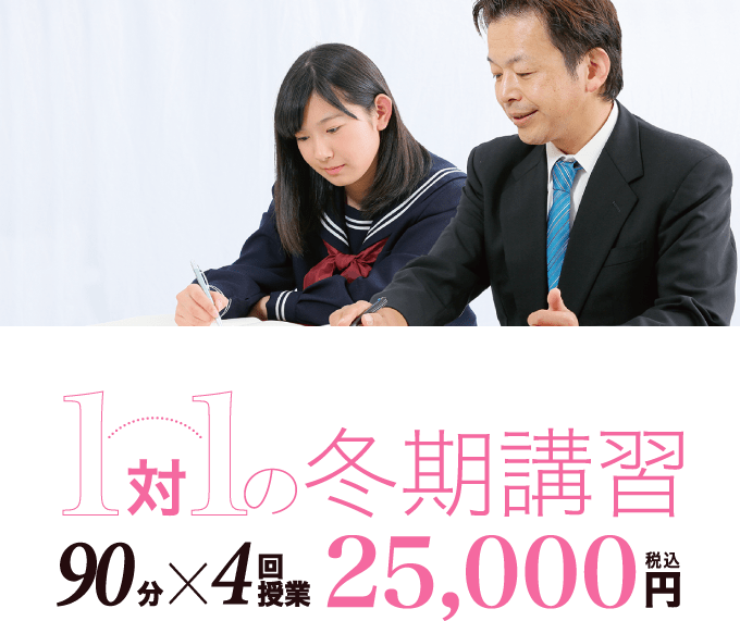 1対1体の冬期講習